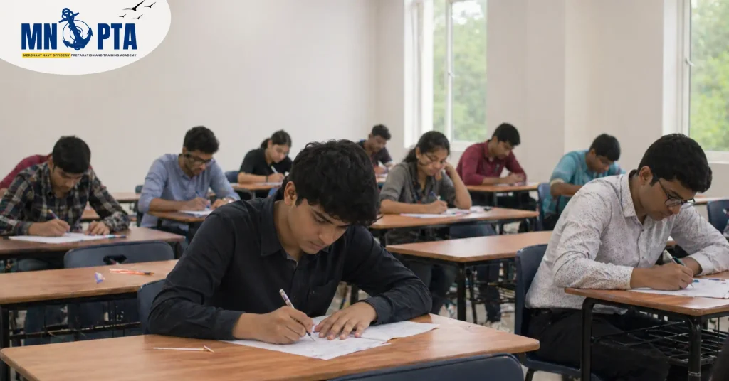 Students appearing for IMU CET exam in classroom